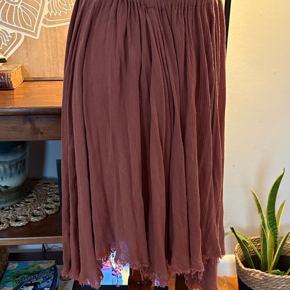 FREE PEOPLE Feel the Flava Fit and Flare Mini Dress Size Small Sunset Pink - Picture 8 of 14